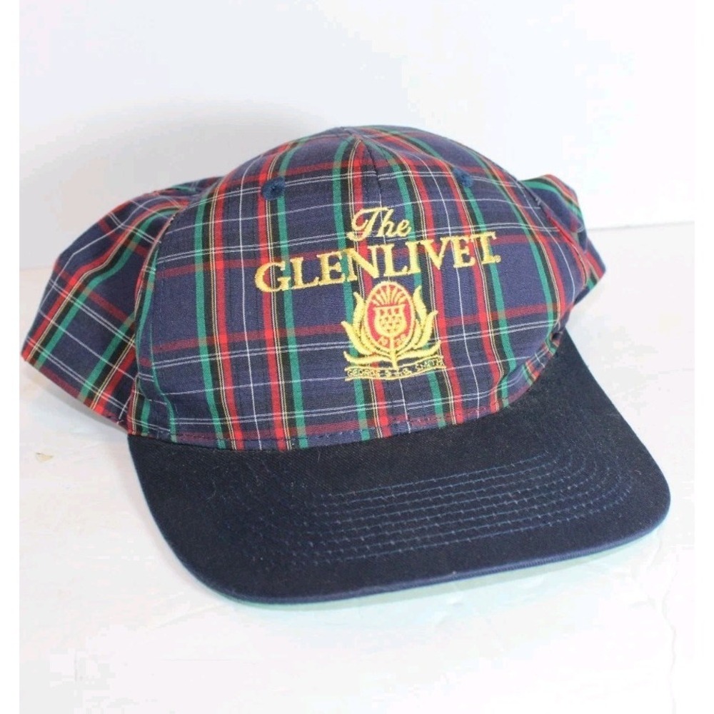 The Glenlivet Plaid Baseball Cap Vintage Snap Back Hat